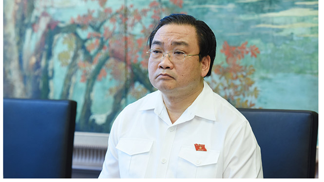 Bí thư Hà Nội Hoàng Trung Hải trao đổi về vụ cháy quán karaoke Trần Thái Tông