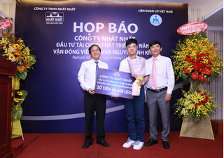 Kỳ thủ Nguyễn Anh Khôi được Công ty Nhất Nhất đầu tư gần 1,5 tỷ đồng