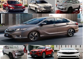 Top 10 mẫu xe ô tô bán chạy nhất tháng 10/2016