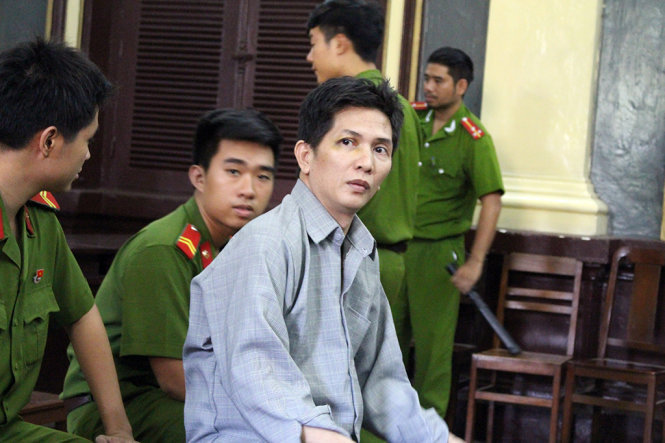 Bị cáo Huỳnh Tấn Thành tại tòa án