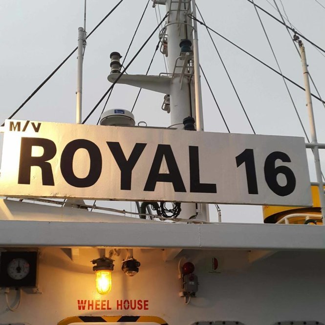 Con tàu MV Royal 16, nơi được cho là xảy ra vụ 6 thủy thủ Việt Nam bị bắt cóc