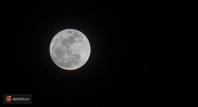 Hình ảnh siêu trăng được ghi nhận ở tỉnh Bà Rịa-Vũng Tàu