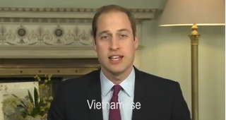 Trước khi đến Việt Nam, Hoàng tử William từng nói tiếng Việt lơ lớ thú vị đến vậy