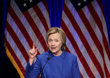 Bà Clinton trong sự kiện ngày 16/11