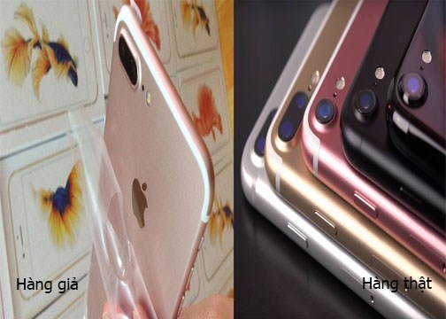 ách phân biệt iPhone 7 thật giả đầu tiên là so sánh camera nổi