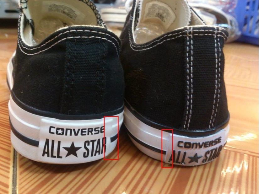 Quan sát kỹ đường chỉ, lót giày cũng là một cách phân biệt giày Converse thật giả