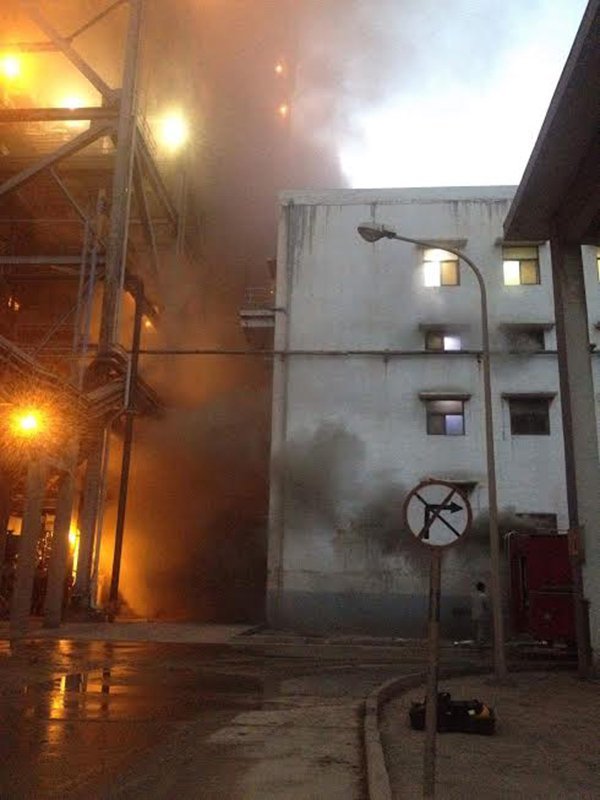 cháy nhà máy nhiệt điện ở Quảng Ninh