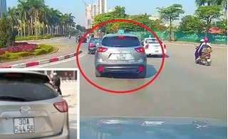 Truy tìm tài xế Mazda CX5 phóng nhanh, gây tai nạn bỏ trốn ở Hà Nội