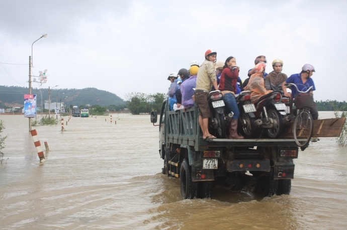 lũ lụt ở Bình Định xảy ra nhiều ngày nay