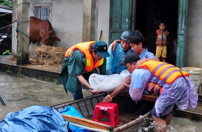 lũ lụt ở Quảng Ngãi chạm mốc lịch sử