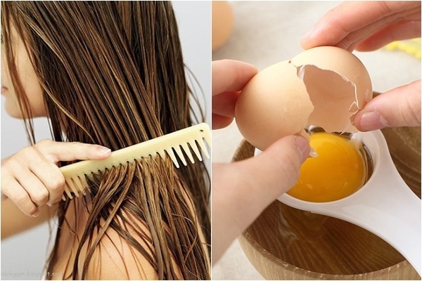 Chăm sóc tóc bằng dấm trắng và trứng gà