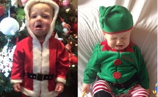 Không thể nhịn cười với 12 bức ảnh siêu nhộn của bé cưng trong ngày Giáng sinh