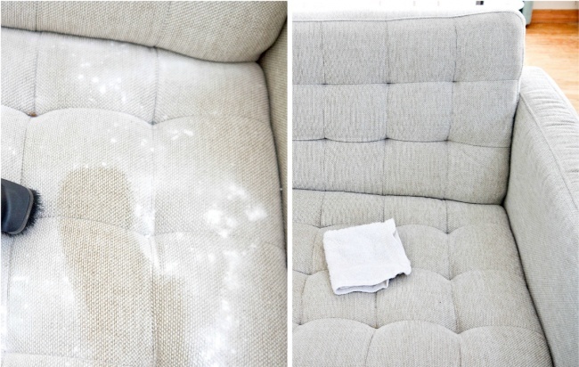 Cách làm sạch ghế xofa tương tự với cách làm sạch nệm. Ảnh: Internet