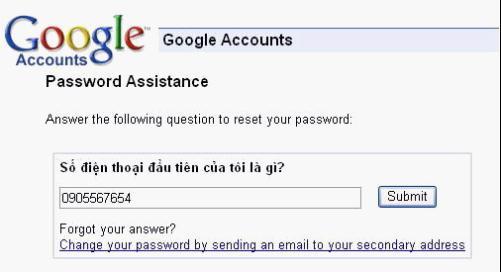 Cách lấy lại mật khẩu Gmail 14