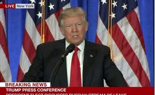 Lần đầu họp báo, Tổng thống đắc cử Donald Trump và phóng viên cãi nhau 