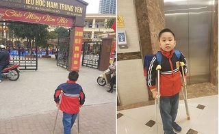 Học sinh bị gãy chân tại trường Nam Trung Yên bị thương tật 32%: Gia đình xin miễn khởi tố tài xế taxi