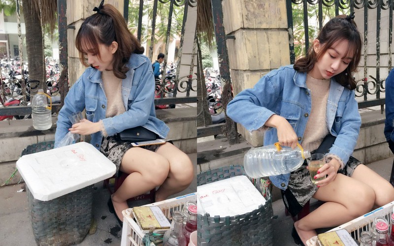 hot girl trà đá Tuyết Nhung 1