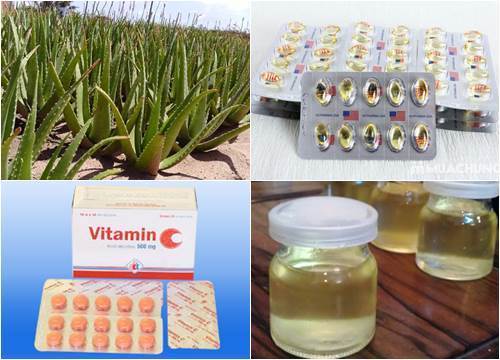 Cách làm đẹp da bằng vitamin E và nha đam  1