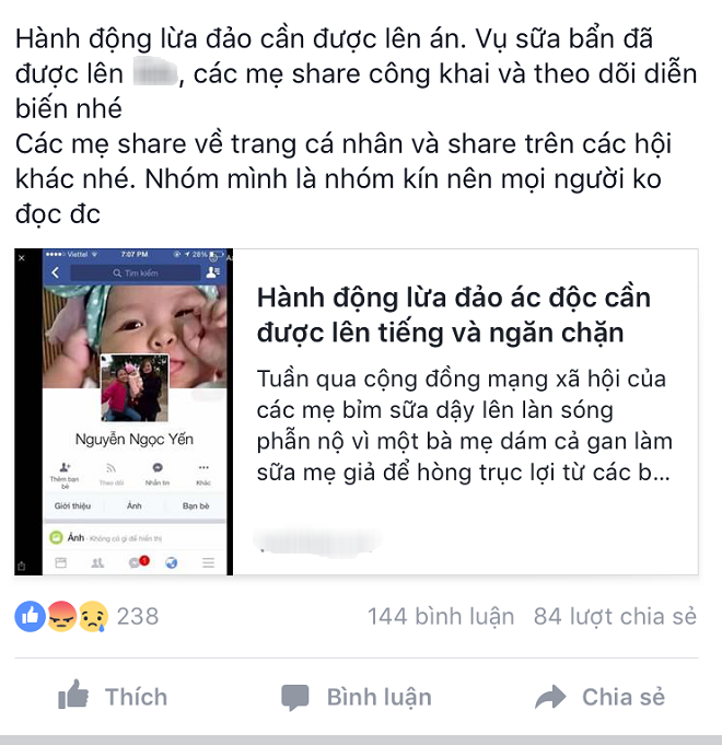 Cho sữa mẹ giả, sữa bẩn để trục lợi 1