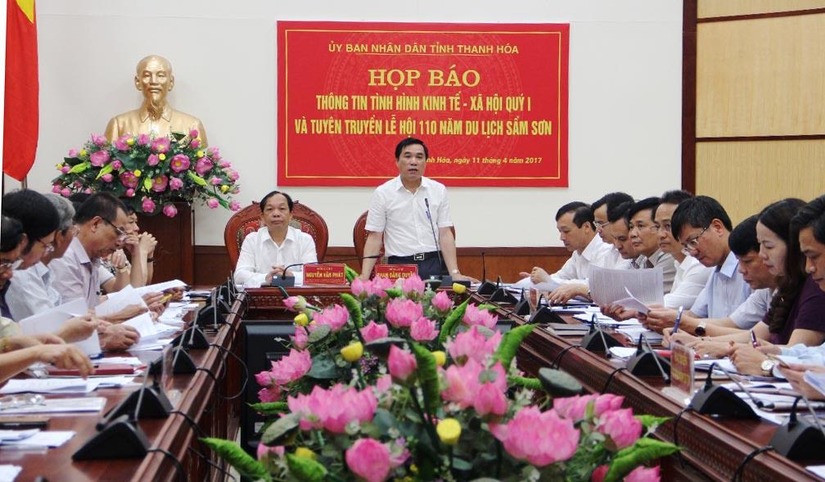 Buổi họp báo thường kỳ của UBND tỉnh Thanh Hóa có nhiều câu hỏi liên quan đến việc bổ nhiệm bà Trần Vũ Quỳnh Anh