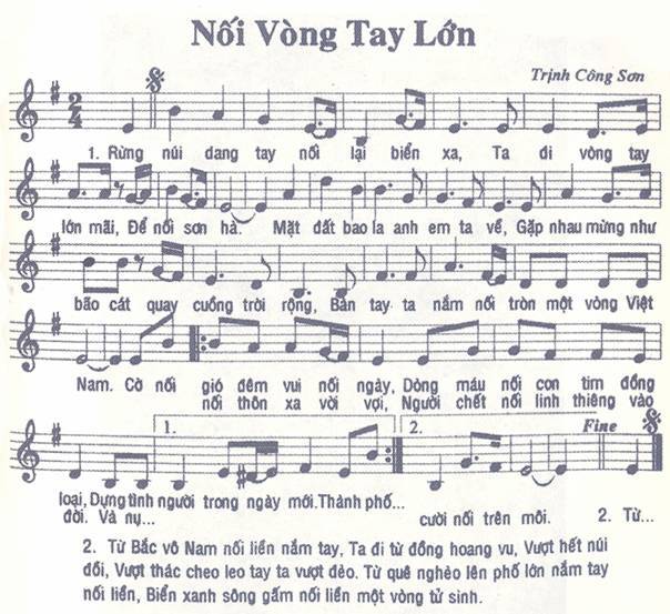 Bài hát “Nối vòng tay lớn” không được phép hát ở Huế 1