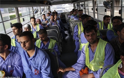 Hình ảnh những người lao động ở Dubai