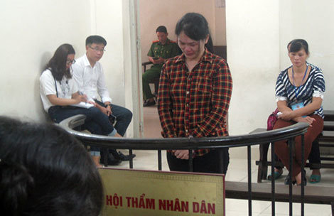 Bị cáo Nguyễn Thị Sự tại tòa