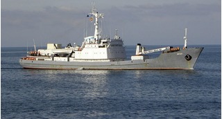 Tàu do thám nghìn tấn của Nga bất ngờ chìm nghỉm ở Biển Đen