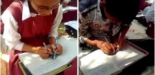 Ngôi trường đặc biệt nhất thế giới: 100% học sinh có thể viết 2 tay cùng lúc