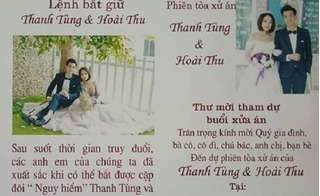 Thiệp cưới “bá đạo” nhất Việt Nam: Mời khách đến dự... phiên tòa xử án