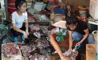 Thực hư thông tin chính quyền ngăn cản không cho người phụ nữ bị hắt dầu nhớt bán thịt lợn ở chợ