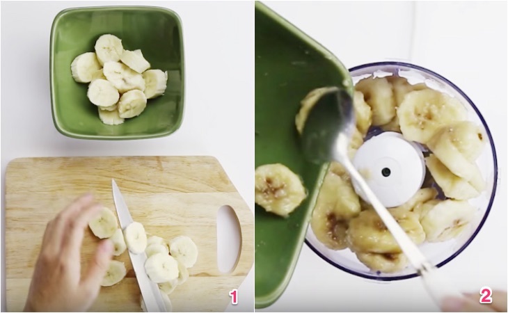 Cách làm kem chuối đơn giản 2