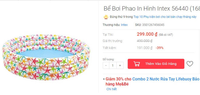 bể ơi phao cho bé