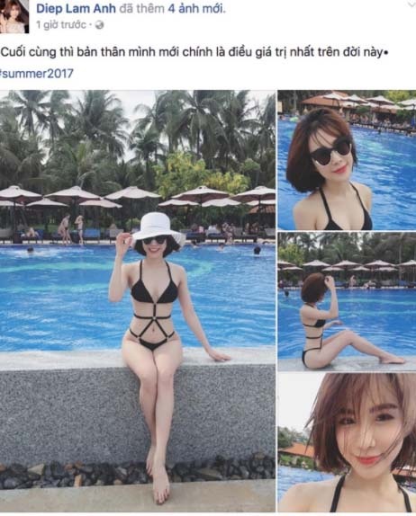 Diệp Lâm Anh diện bikini