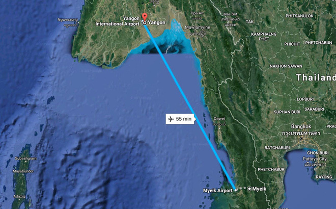 máy bay Myanmar mất tích