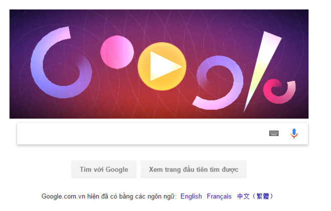 Hòa âm phối khí trên Doodle trang chủ tìm kiếm của Google