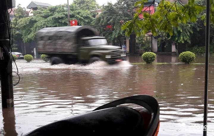 ngập lụt ở Thái Nguyên
