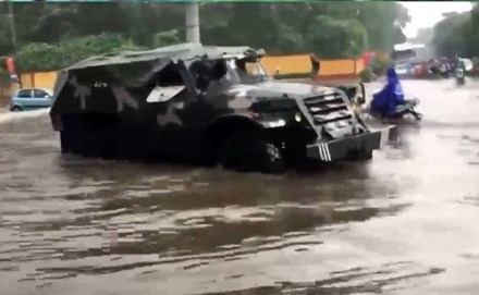 Ngập lụt ở Thái Nguyên