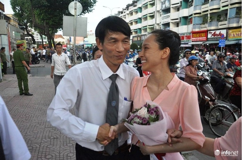 Hoa hậu Phương Nga và luật sư Nguyễn Văn Dũ 
