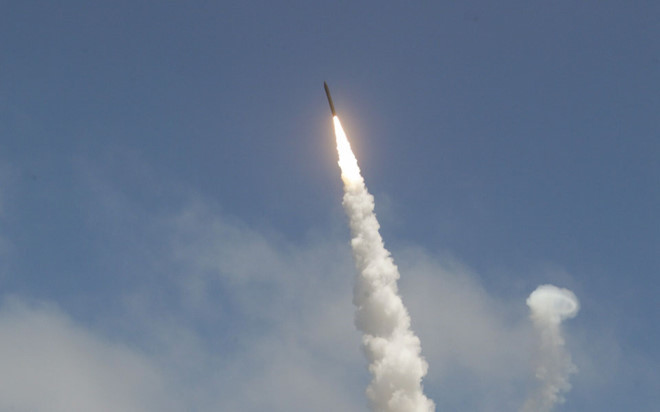 Tên lửa đánh chặn Mỹ của hệ thống GMD. Ảnh: Boeing