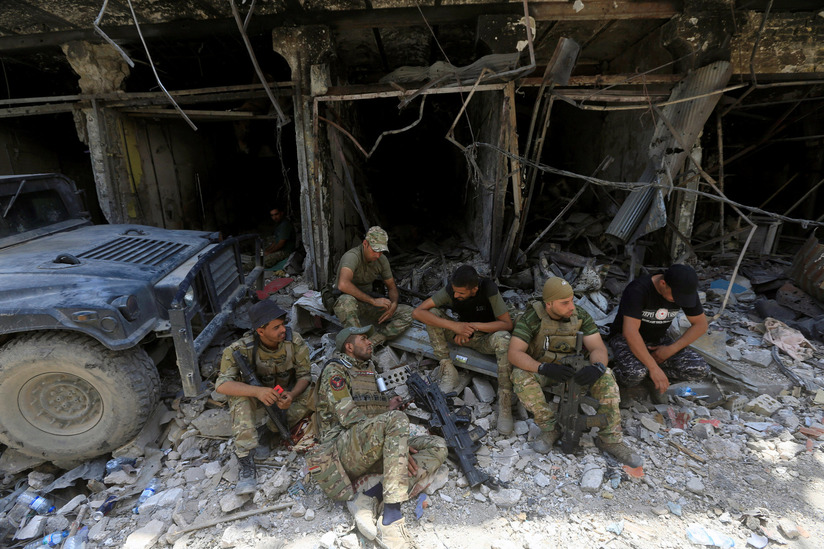 Iraq đã thành công triệt hạ ổ kháng cự cuối cùng của khủng bố IS. Ảnh: New York Times