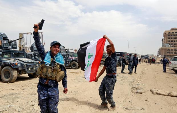 Iraq đã thành công bước đầu trong cuộc chiến chống khủng bố IS. Ảnh: Internet
