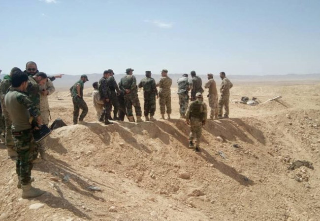 Binh sĩ lực lượng Lá chắn Qalamount ở Syria. Ảnh: Almasdarnews