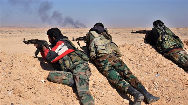 Quân đội Syria dồn sức ngày đêm để chống lại IS. Ảnh: FNA