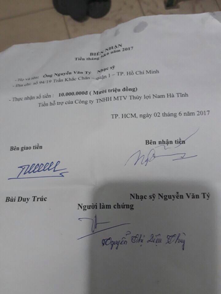 Nhạc sỹ Nguyễn Văn Tý không nhận được tiền hỗ trợ