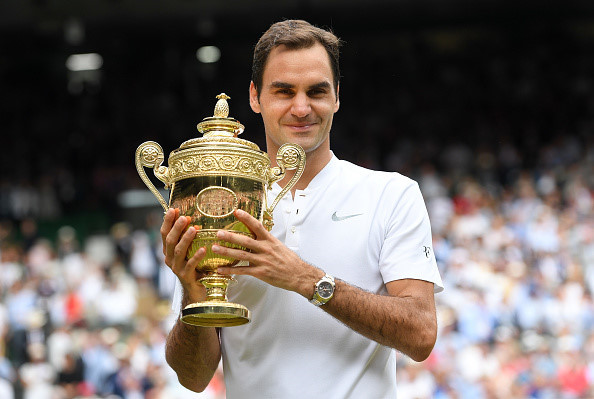 Federer vô địch Wimbledon, giành danh hiệu Grand Slam thứ 19. Ảnh: Getty