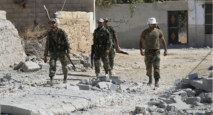 Quân đội Syria trên chiến trường Hama. Ảnh: Sputnik