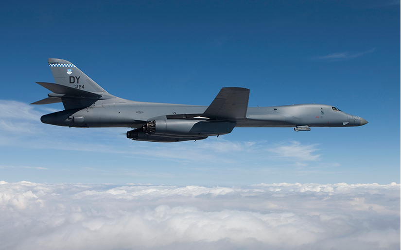 Không quân Mỹ tuyên bố điều hai oanh tạc cơ B-1B. Ảnh: Bộ Quốc phòng Mỹ