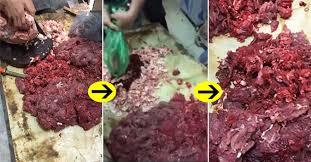 quy trình biến thịt lợn thành thịt bò