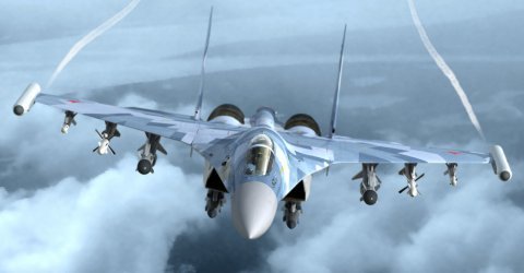 Gần đây Nga cho thấy tầng suất hoạt động của Su-35 tại Syria mạnh mẽ trở lại. Ảnh: RT